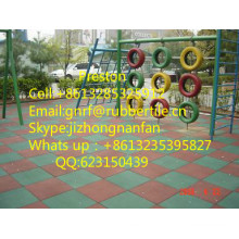 Kindergarten Rubber Mat, Playground Rubber Tile, Gym Rubber Floor